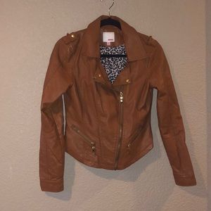 Bongo pleather brown jacket